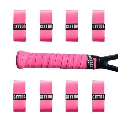 CJTTDACE Tennis Racket Grip Tape,8PCS Non-Slip Tennis Overgrip, Absorbs Sweat Tennis Grip, Racket Handle Wrap for Badminton,Fishing, Bicycle, Pickleball, Pink