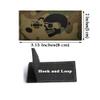 2 PCS AliPlus Night Vision Skull Patches IR Infrared Reflective Patch Laser Cut Patch Tactical Military Morale Patch Hook and Loop view 2