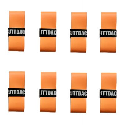 CJTTDACE Tennis Racket Grip Tape,8PCS Non-Slip Tennis Overgrip, Absorbs Sweat Tennis Grip, Racket Handle Wrap for Badminton,Fishing, Bicycle, Pickleball, Orange