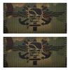 2 PCS AliPlus Wing Skull Patches IR Infrared Reflective Patch Laser Cut Patch Tactical Military Morale Patch Hook and Loop view 1