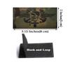 2 PCS AliPlus Wing Skull Patches IR Infrared Reflective Patch Laser Cut Patch Tactical Military Morale Patch Hook and Loop view 2