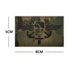 2 PCS AliPlus Wing Skull Patches IR Infrared Reflective Patch Laser Cut Patch Tactical Military Morale Patch Hook and Loop view 3
