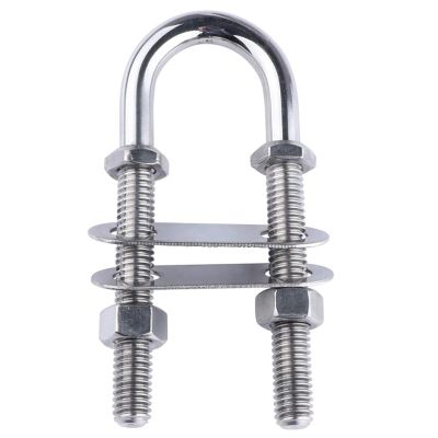 UNKOMN Marine Hardware Stainless Steel Marine Boat Stern Bow Eye Tie Down U Bolt 5" Length Boat Accessories Marine Yacht