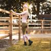 HORZE Jordis Glitter Womens Winter Riding Socks - Wood Rose - W 8.5-10.5 view 3