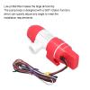 Bilge Pump, DC12V 1100 GPH Boat Bilge Water Pump, Compact Low Profile Bilge Pump with 3 Pcs Adapter, Multiple Protection, Automatic Water Sensing, for Fresh or Salt Water Use view 2