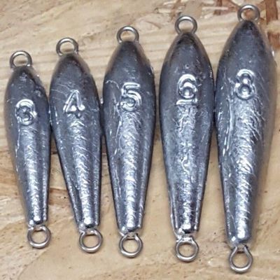 10 8oz Inline Trolling Torpedo Sinkers Fishing Weight Lures
