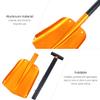 FAVOMOTO Aluminum Snow Shovel Lightweight Emergency Tool for Vehicle Removal Ergonomic Non- Handle for Snowy Days and Outdoor Adventures Easy to Store and Use view 2