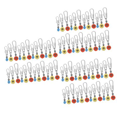 STOBOK 300pcs Saltwater Fishing Gear Swivels Ball Bearing Fishing Swivels Method Feeders