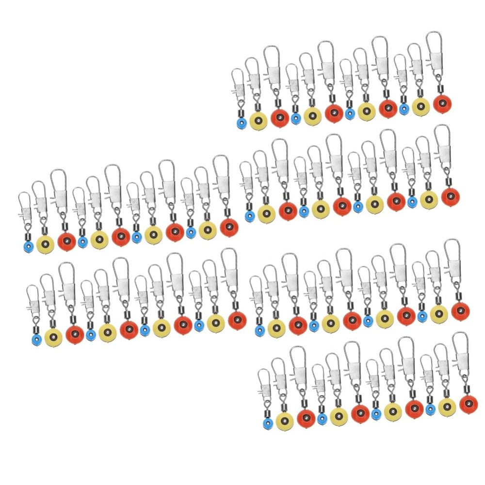 STOBOK 300pcs Saltwater Fishing Gear Swivels Ball Bearing Fishing Swivels Method Feeders