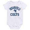 Outerstuff Newborn & Infant Royal/White/Heather Gray Indianapolis Colts Three-Pack Eat, Sleep & Drool Retro Bodysuit Set view 4
