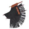 Custom Made Leather Fashion Chinks with Basket Weave Hand Tooled Yoke Set for Men Women Kids Small Medium Large LC-001C (Large) view 2