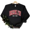 Brooklyn Sweatshirt, Trendy Preppy Sweatshirt, Aesthetic College Crewneck, Minimalist Sweater, Brooklyn New York view 1