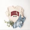 Brooklyn Sweatshirt, Trendy Preppy Sweatshirt, Aesthetic College Crewneck, Minimalist Sweater, Brooklyn New York view 2