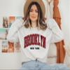 Brooklyn Sweatshirt, Trendy Preppy Sweatshirt, Aesthetic College Crewneck, Minimalist Sweater, Brooklyn New York view 4
