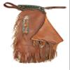 Custom Made Leather Fashion Chinks with Hand Tooled Yoke Set for Men Women Kids Small Medium Large Brown LC-009 (Kids) view 1