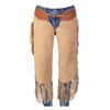Custom Made Suede Leather Fashion Chinks with Hand Tooled Yoke Set for Men Women Kids Small Medium Large LC-001A (X-Small) view 1