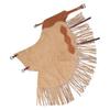 Custom Made Suede Leather Fashion Chinks with Hand Tooled Yoke Set for Men Women Kids Small Medium Large LC-001A (X-Small) view 2