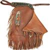 Custom Made Leather Fashion Chinks with Hand Tooled Yoke Set for Men Women Kids Small Medium Large Brown LC-009 (X-Large) view 1