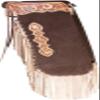 Custom Made Suede Leather Fashion Chinks with Hand Tooled Yoke Set for Men Women Kids Small Medium Large Brown LC-008 (Small) view 1