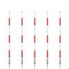 HDYZJQ 1m/1.5m/1.8m Height Soccer Agility Training Poles, 5 Pcs Spring Loaded Slalom Poles with Metal Spikes, for Football Technical Skills Speed Agility Training(1.8m(6ft)) view 1