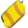 mocrel Large Sports Ball Bag Mesh for Holding Softball Portable Storage Bag, Zipper Waterproof Bag, Outdoor Ball Organizer Bag Put eight softballs (Yellow) view 3
