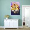 LeBron James Basketball Star Art Sports Posters Home Decor Kids Room Wall Art Prints Friends Colleagues Gifts 12x18inch(30x45cm) view 3