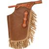 Custom Made Leather Fashion Chinks with Hand Tooled Yoke Set for Men Women Kids Small Medium Large LC-037 (X-Large) view 1