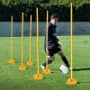 HDYZJQ 3.3/4/5ft Soccer Agility Training Poles with Water and Sand Injection Base, Stable Sports Training Slalom Poles for Soccer Technical Skills Training(Yellow-7,1m(3.3ft)) view 2