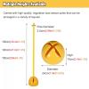 HDYZJQ 3.3/4/5ft Soccer Agility Training Poles with Water and Sand Injection Base, Stable Sports Training Slalom Poles for Soccer Technical Skills Training(Yellow-7,1m(3.3ft)) view 3