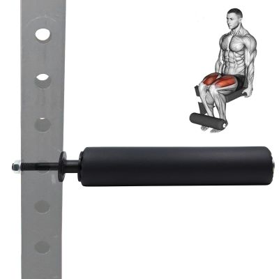 HMWOKPOT Single Leg Squat Roller, Squat Rack Leg Press Attachment Leg Extension and Curl Machine Foam Hook Leg Gym Comprehensive Training Equipment,26mm
