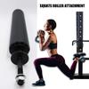 HMWOKPOT Single Leg Squat Roller, Squat Rack Leg Press Attachment Leg Extension and Curl Machine Foam Hook Leg Gym Comprehensive Training Equipment,26mm view 4
