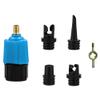 ROUMANDA Inflatable SUP Pump Adaptor Compressor Paddle Board Pump Adapter, Multifunction SUP Inflatables Car Air Compressor with 4 Air Valve Nozzles for Paddle Board Inflatable Boat Air Kayak (Blue) view 1