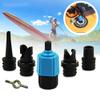 ROUMANDA Inflatable SUP Pump Adaptor Compressor Paddle Board Pump Adapter, Multifunction SUP Inflatables Car Air Compressor with 4 Air Valve Nozzles for Paddle Board Inflatable Boat Air Kayak (Blue) view 3