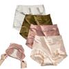 4Pcs Hygroscopic Silk Panties High Waist Seamless Hygroscopic Underwear Tummy Control (#3,Medium) view 1
