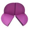 3ft/3.5ft/4ft/4.5ft/5ft/5.5ft/6ft/6.5ft Large Pole Crash Mat 4in Thick, Foldable Yoga Pole Mat Exercise Dance Mats, Portable Safety Round Dancing Cushion for Home Studio Fitness ( Color : Purple , Siz view 1