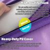 3ft/3.5ft/4ft/4.5ft/5ft/5.5ft/6ft/6.5ft Large Pole Crash Mat 4in Thick, Foldable Yoga Pole Mat Exercise Dance Mats, Portable Safety Round Dancing Cushion for Home Studio Fitness ( Color : Purple , Siz view 3