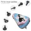 Moon Cat Bike Seat Cushion Adjustable Bicycle Seat Cover Bike Rain Seat Cover Protective for Women Men view 3