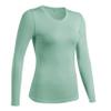 TAISIM Women's Dry Fit Compression Shirts Moisture Wicking Long Sleeve Base Layer for Workout, Running, Yoga,Cold Weather,Pink,White,Pastel Green,Medium view 3