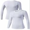 TAISIM Women's Dry Fit Compression Shirts Moisture Wicking Long Sleeve Base Layer for Workout, Running, Yoga,Cold Weather,Pink,White,Pastel Green,Medium view 4