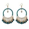 Ethnographic Earrings Sub-vintage Round Droplet Tassel Earrings view 2