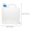 INOOMP Water Container with Spigot, 2.7 Gallon Portable Foldable Water Container Food Safe Water Storage Jug Camping Water Storage Jug Canteen for Outdoor Hiking & Emergency view 2