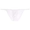 Pirlim Men's G-String Underwear Comfortable Elasticity Inner Pants Briefs T-back Bikini Briefs Temptation Super Sexy Convex (M, White) view 1