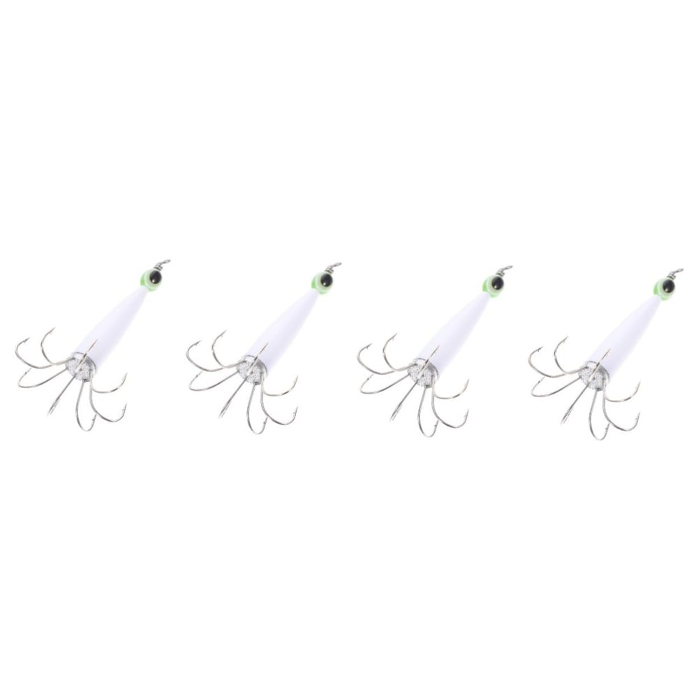 BESPORTBLE 4pcs Professional Hook Barb Fishing Lure for Octopus for Freshwater Angling Strong Pulling Force for Fishing Enthusiasts