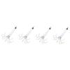 BESPORTBLE 4pcs Professional Hook Barb Fishing Lure for Octopus for Freshwater Angling Strong Pulling Force for Fishing Enthusiasts view 1