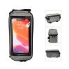 Jeanoko Phone Front Frame Bag, 600D Frosted Cloth Large Capacity Grey Safe to Use Phone Holder Bag for Cycling view 3