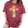 Floral Cross Shirt Christian Jesus Cross Religious Faith Cross T-Shirt #00097_81 view 1