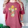 Floral Cross Shirt Christian Jesus Cross Religious Faith Cross T-Shirt #00097_81 view 3