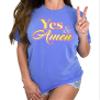 Yes and Amen Shirt Christian Religious Gifts Prayer T-Shirt Faith #00037_84 view 1