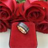 8 mm Tungsten Men's Rings Black and Rose Gold Wedding Engagement Band Brushed Finish Jewelry Grooved Ring Tc-008 9 view 3