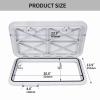 UNKOMN Marine Hardware Boat Accessories 24"x14" ABS Deck Access Hatch Cover for Marine Boat Yacht RV Watertight Anti-UV Non-Skid Inspection (Color : White) view 2